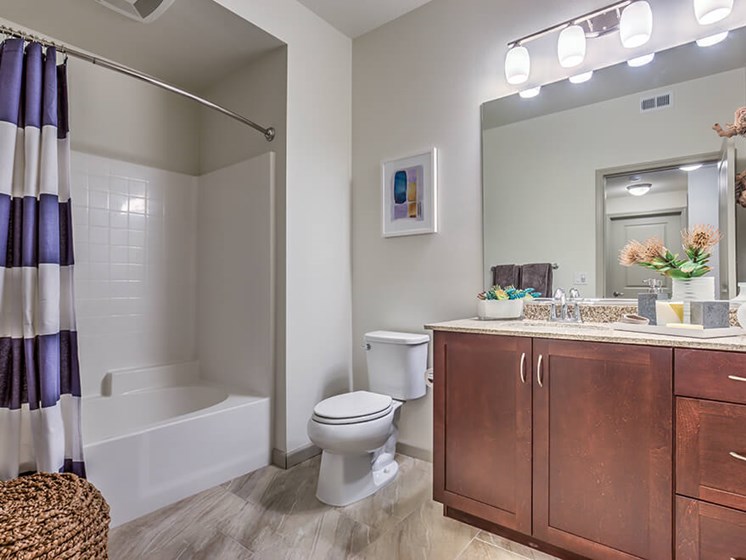 Luxurious Bathroom at Miro Apartments, Santa Fe Springs